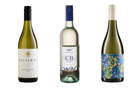 L-R: Talisman fumé sauvignon blanc 2025, Woody Nook Wines CB chenin blanc 2024, and Myattsfield rosé 2025.