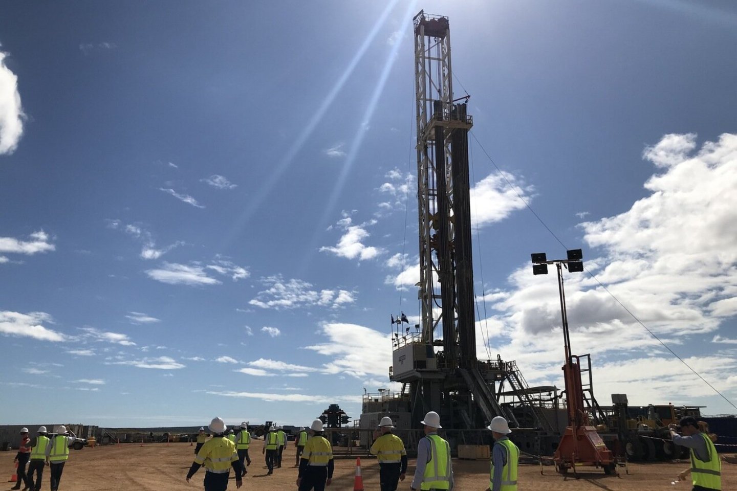 Strike's power plant progresses