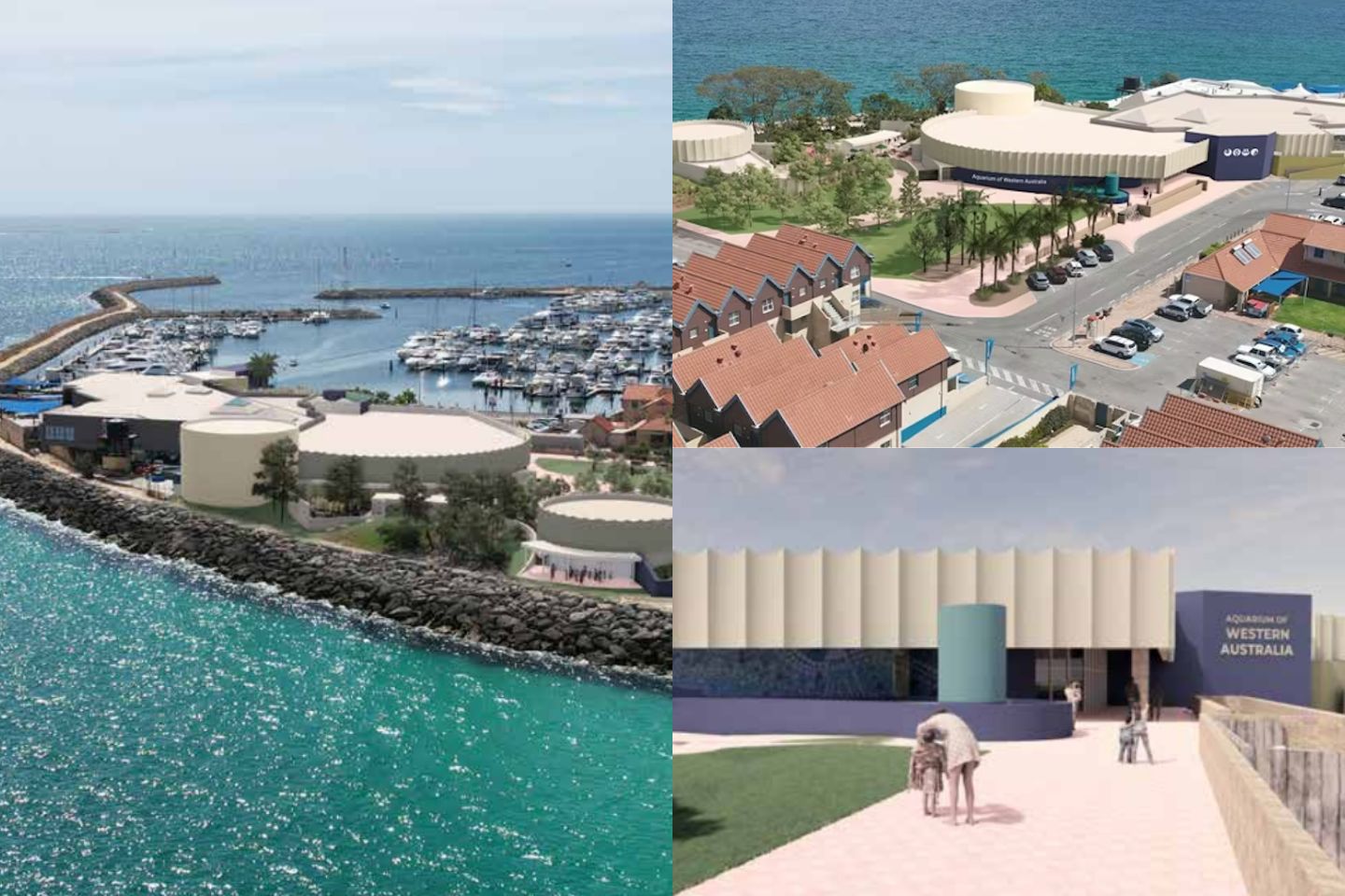 Renders of the proposed AQWA extension. Images: via WAPC documents