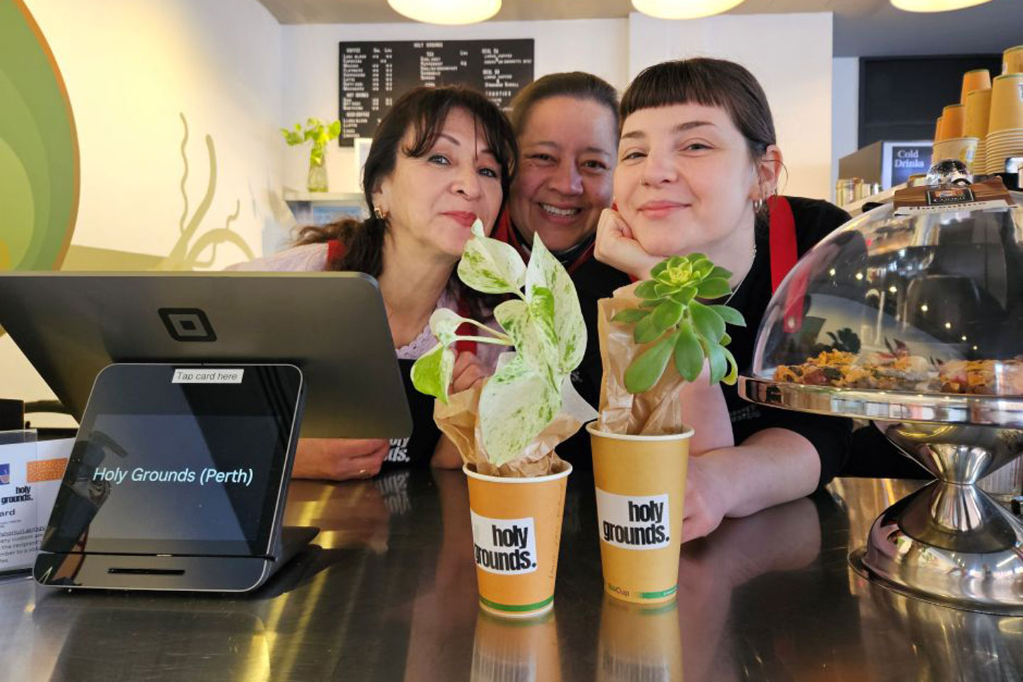 Volunteers at Holy Grounds Cafe