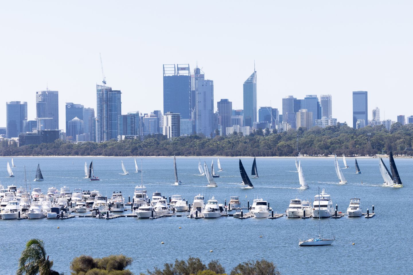 The view from Applecross foreshore. Photo: Michael O'Brien