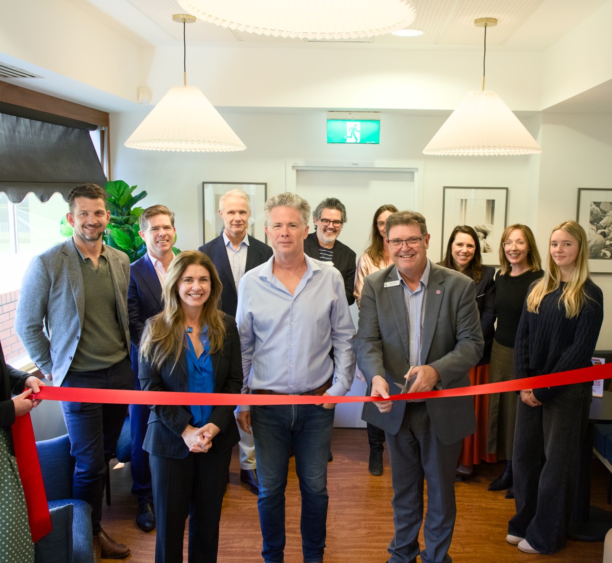 Cutting of The Ribbon for the WIRF cafe Launch 
