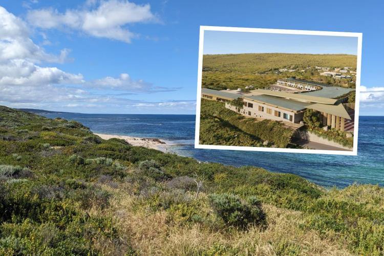 Gnarabup resort render and beach.