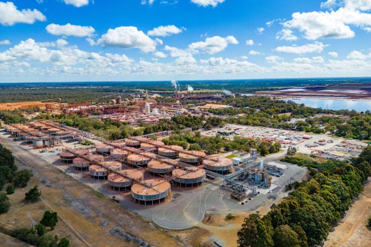 Alcoa's bauxite miness feed its alumina refineries, including at Pinjarra. Photo: Supplied