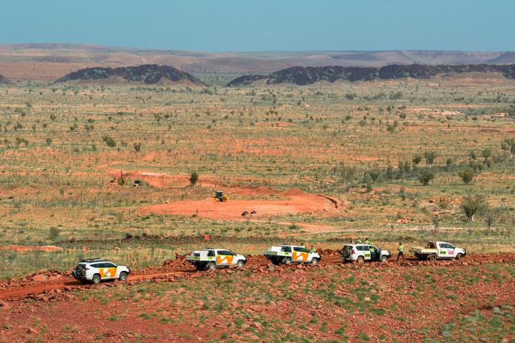 Construction of the Jinbi solar farm has begun. Photo: Yindjibarndi Energy Corporation