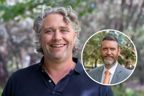 Matthew Sheahan (main) says Labor’s primary vote in WA is “a mile wide but an inch deep”. (Inset) Stephen Doyle.