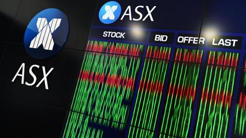 An ASX indicator board (file image)