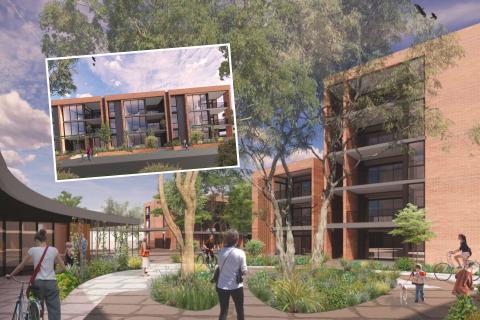 Renders of Alinea's proposed over-55s independent living complex in Shenton Park. Images: SPH architects via DAP documents