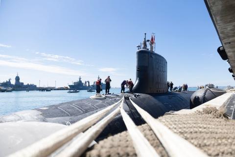 US Virginia-class submarines regularly visit Australia. Photo: ABIS Connor Morrison