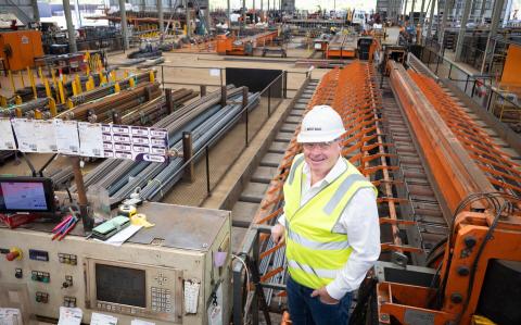 Grant Johnston at Bestbar's plant in East Rockingham. Photo: Michael O'Brien