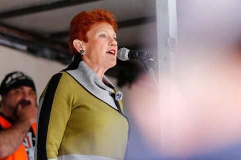 Pauline Hanson. Photo: AAP/Sipa USA