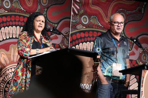 Natasha Short and Darren Godwell at the Indigenous Business Forum. Photos: Tom Zaunmayr