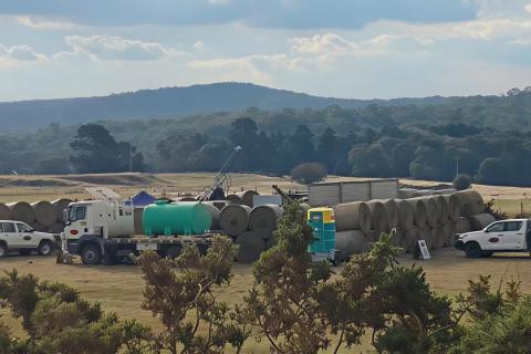 Drill rig at Novo Resources' Belltopper project in Victoria.