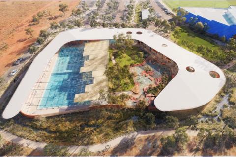Designs for the new aquatic centre in Port Hedland. Picture: Town of Port Hedland