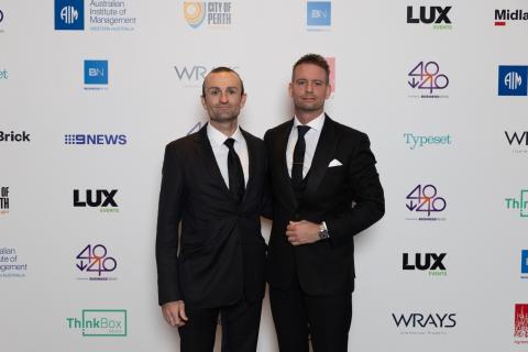 Jonathan Cover (L) and Steven Kunz have both won 40under40 awards. Photo: Matt Jelonek