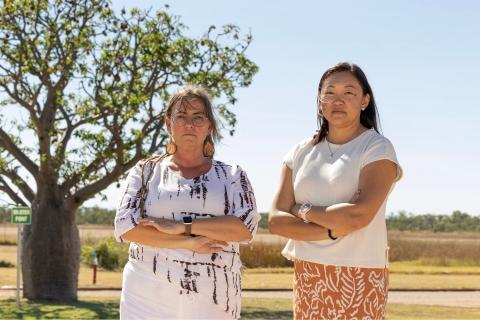 Keda Bond (left) and board member Kate Cooke have concerns about a statewide DAMA. Photo: Tom Zaunmayr