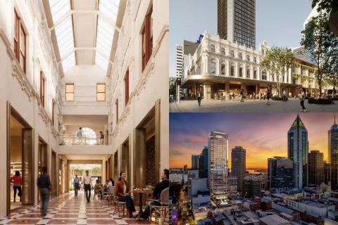 Renders of the St Martins Centre redevelopment. Images: Woods Bagot via DAP report