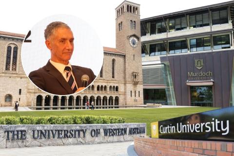 Tony Buti is understood to be visiting Adelaide to speak about university mergers.