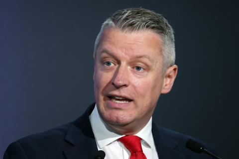 UK Defence Readiness and Industry Luke Pollard. Photo: AAP/EPA/ANDY RAIN