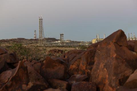 Woodside's Karratha Gas Plant on the Burrup Peninsula. Photo: Tom Zaunmayr