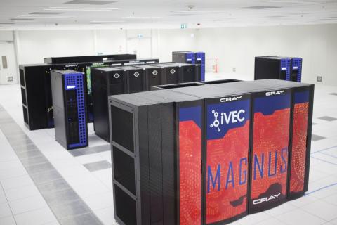 The original Pawsey supercomputer in 2013. Photo: Attila Csaszar