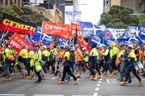 Across Australia, the CFMEU has benefited from favourable work safety laws. Photo: Michael O’Brien