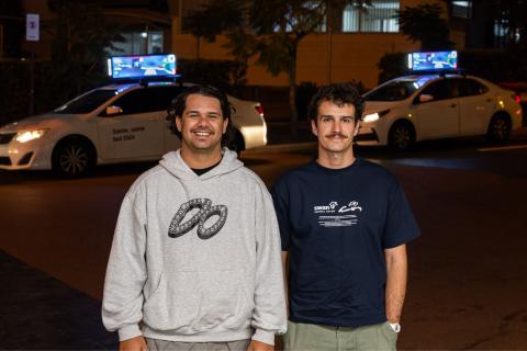Nathan Wipane (left) and Sean Wharton. Photo: Ash Westwood, Wheelhaus Media