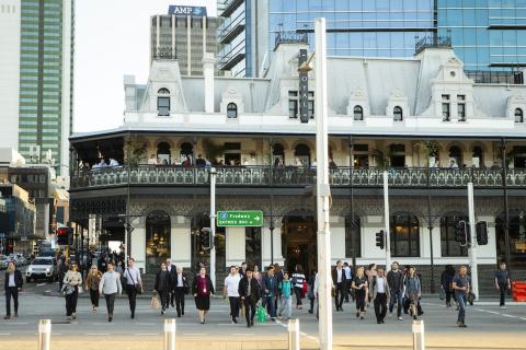 The Royal Hotel in Perth CBD.
