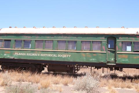 Thais passenger carriage used to operate on the Rio Tinto rail network. Photo: Tom Zaunmayr