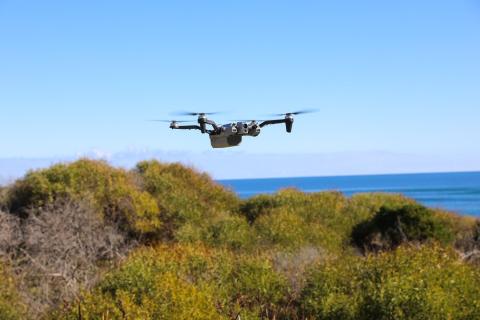 While not a drone manufacturer, Overwatch's technology platform integrated sensors from drones in maintaining maritime surveillance. Photo: Department of Defence.
