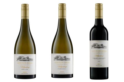 L-R: Lenton Brae Wilyabrup semillon, chardonnay, cabernet sauvignon malbec petit verdot