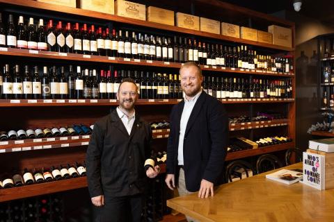 Mirco Tarducci (left) and Edward Wolkowinski only work with family-owned wineries. Photo: Michael O’Brien