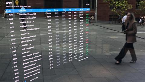 Stock information at the ASX in Sydney