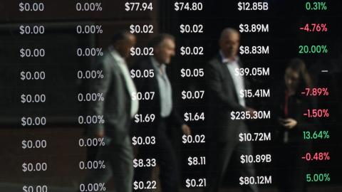 ASX stock board in Sydney