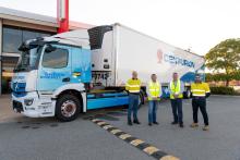 L-R: Centurion business development EGM Damain Bishop, Startrack Express Operations GM Wayne, Rod Barnes and Justin Cardaci.