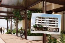 Renders of the proposed Wembley apartments on Cambridge Street. Images: Rothelowman