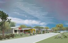 An artists impression of the Sanctuary Road development. Photo: Shire of Broome.
