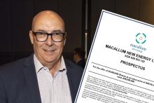 Phil Thick with Macallum New Energy prospectus document