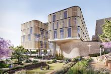A render of the St John of God Subiaco Hospital redevelopment.