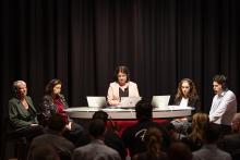 Jessica Meeuwig, Jackie Jarvis, Nadia Mitsopoulos, Melissa Haslam, and Andrew Rowland. Photo: Tom Zaunmayr