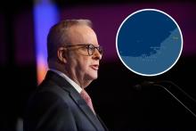 Prime Minister Anthony Albanese will give a speech in support of Australian Automotive Industry at a breakfast event titled' State of the Industry’, in Sydney, Wednesday, March 18, 2026. (AAP Image/Flavio Brancaleone)