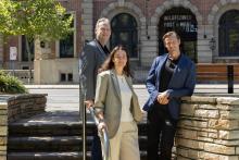 Chief AI officer Brad Ryan (left), Amelia Thornycro , and Scott Montgomery. Photo: Tom Zaunmayr