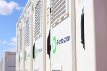 A Fortescue battery bank in the Pilbara. Photo: Tom Zaunmayr