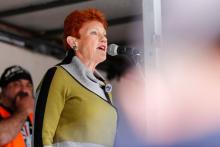 Pauline Hanson. Photo: AAP/Sipa USA