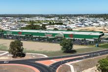 A render of the proposed Bunnings development in Dalyellup. Image: Hindley & Associates via WAPC documents