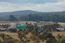 Drill rig at Novo Resources' Belltopper project in Victoria.