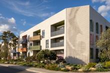 A render of the proposed East Fremantle social housing project. Image: Peter Hobbs Architects