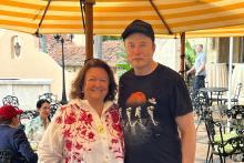 Gina Rinehart with Elon Musk. Photo: Supplied.
