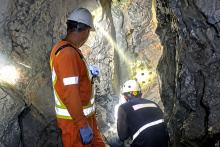 Aguia Resources Development Work in shaft 2 on Santa Barbara vein 1 BNBWA