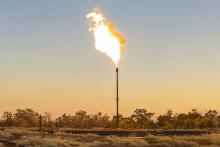 Beetaloo Energy Carpentaria 5H flare during testing BNBWA